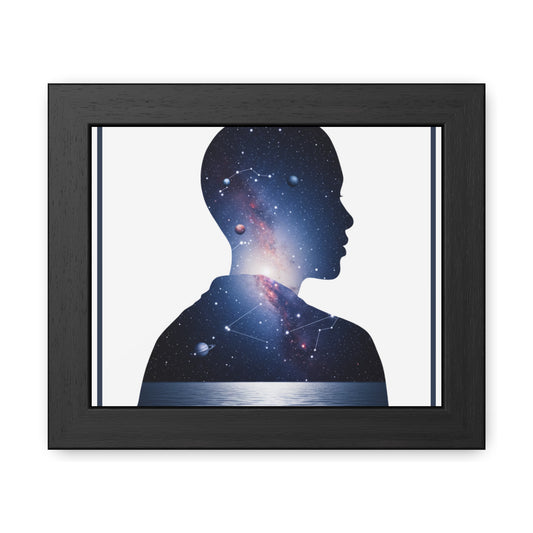 Translucent Ocean Spirit Wall Art Poster – Surreal Minimalist Floating Person Print | Emotional Sea-Inspired Decor